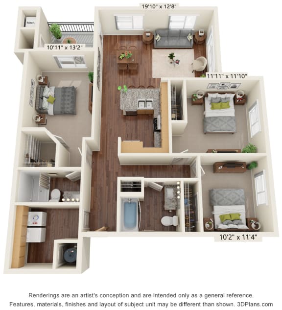 1, 2 & 3Bedroom Apartments in Parker, CO South Range Crossings